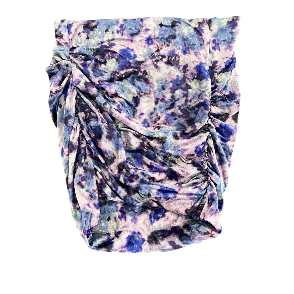Isabel Marant Guilayo Velvet Miniskirt In Purple NWT